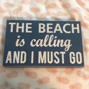 Beachy room decor sign